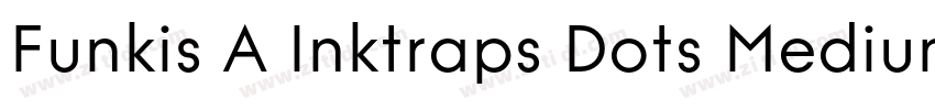 Funkis A Inktraps Dots Medium字体转换